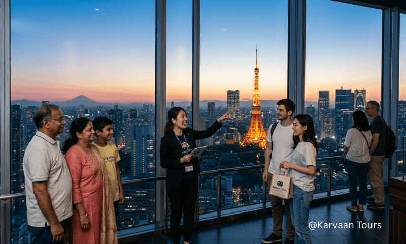 Karvaan Tours Japan private guided experience at Tokyo City View Roppongi Hills observation deck