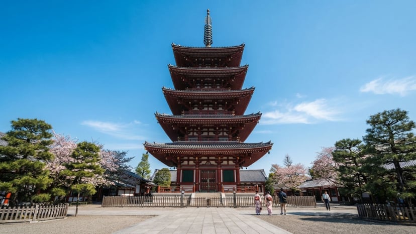 Stunning Five-Story Pagoda at Senso-ji