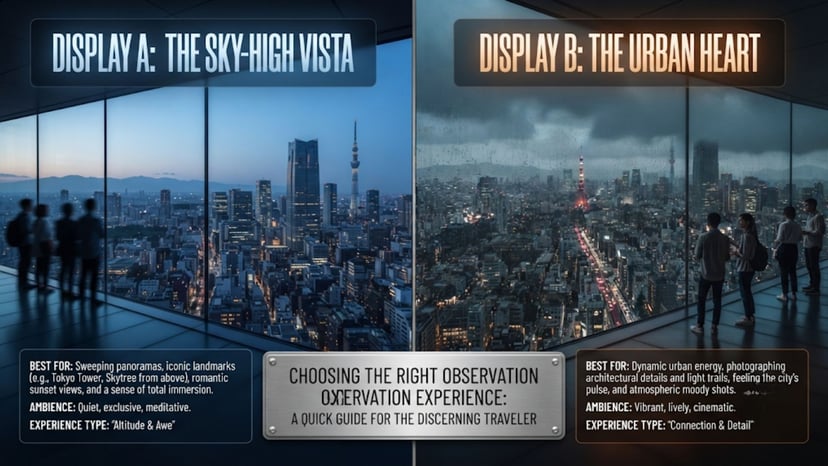Tokyo observation deck comparison chart
