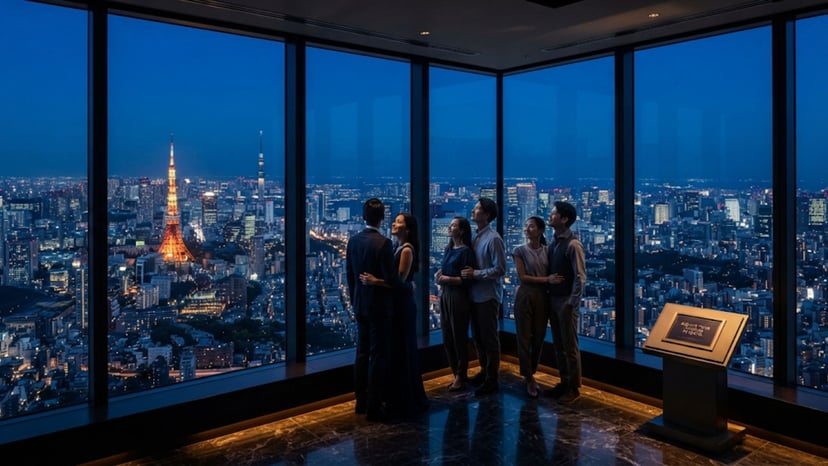 Romantic night view experience at Tokyo City View