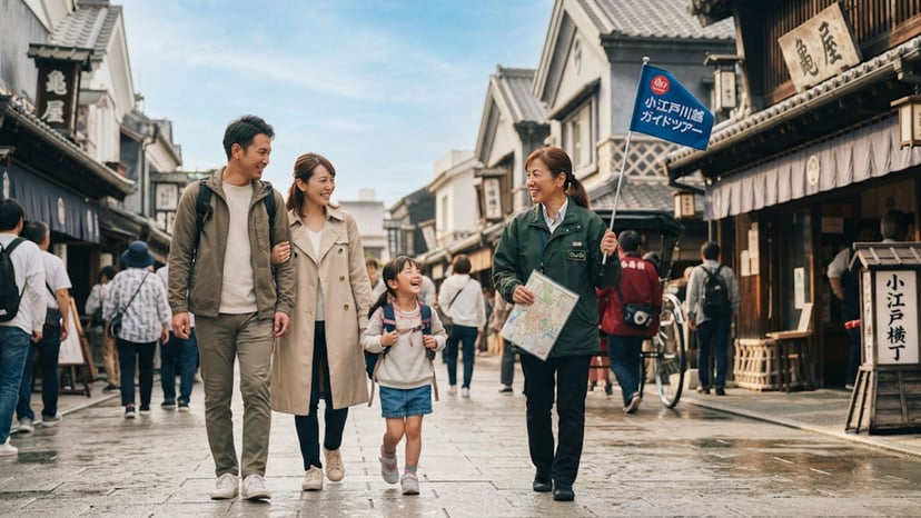 Enjoying a personalized private tour in Kawagoe with Karvaan Tours.
