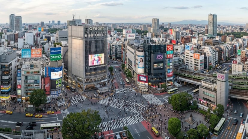 Shibuya Sky view of crossing