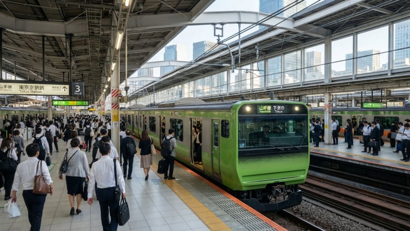 Tokyo JR Yamanote train