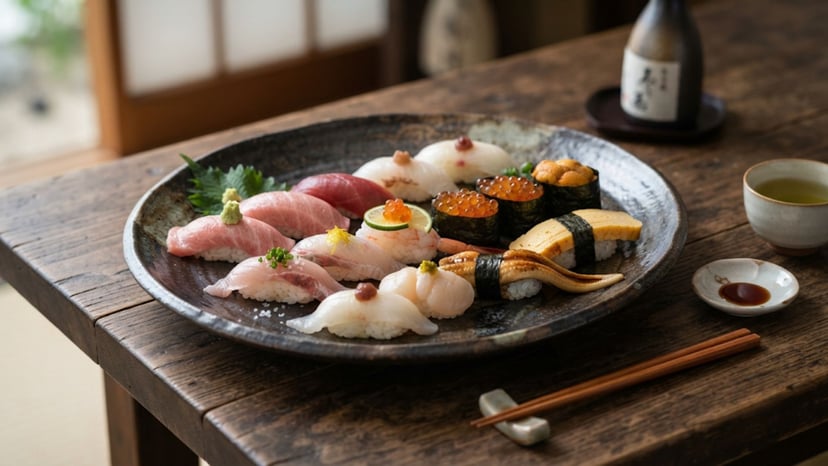Authentic Tokyo sushi lunch