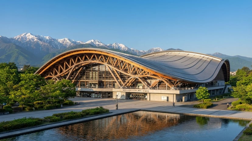 The iconic M-Wave Olympic arena in Nagano.