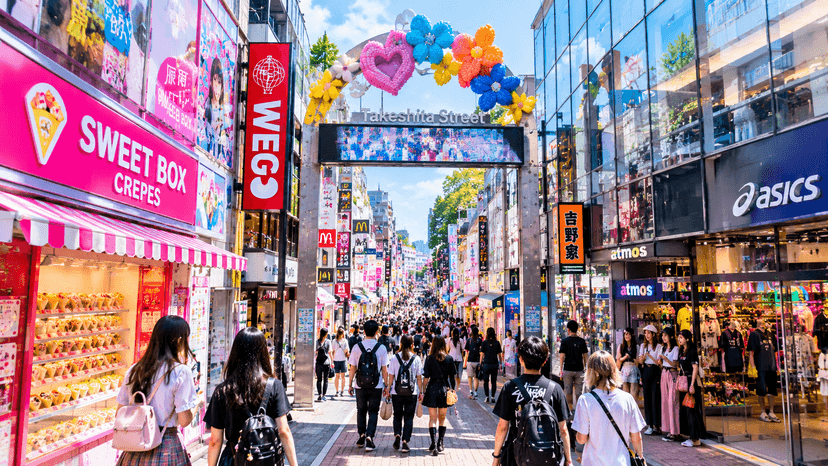 Harajuku Takeshita Street in Tokyo travel itinerary